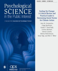 Cover image for Scaling Up Change: A Critical Review and Practical Guide to Harnessing Social Norms for Climate Action